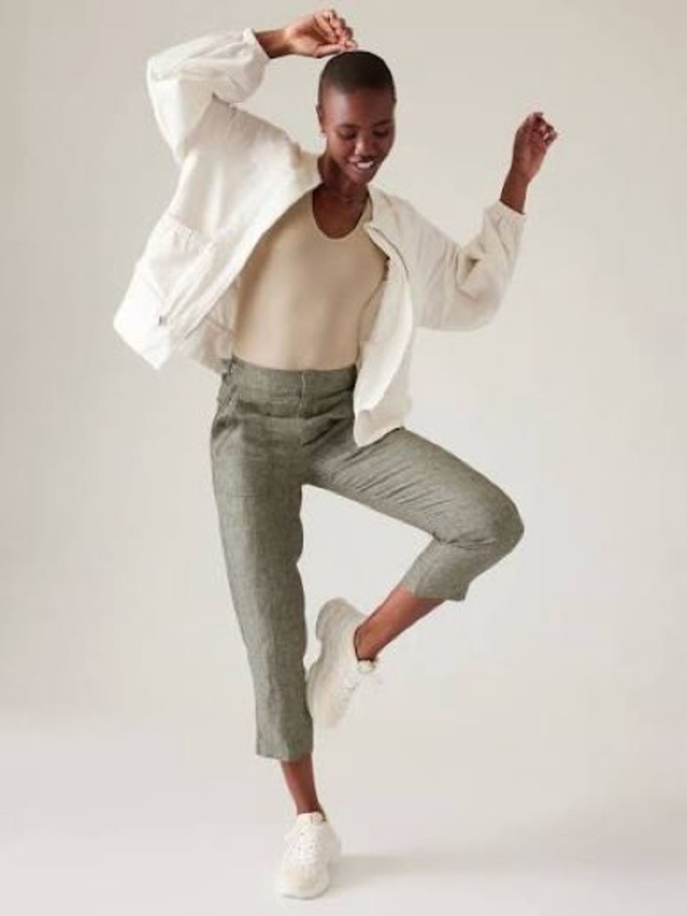 Athleta women’s Voyager linen pant